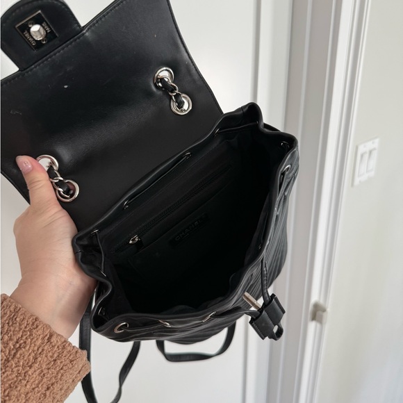 Chanel Chevron Black Backpack - Picture 4 of 7